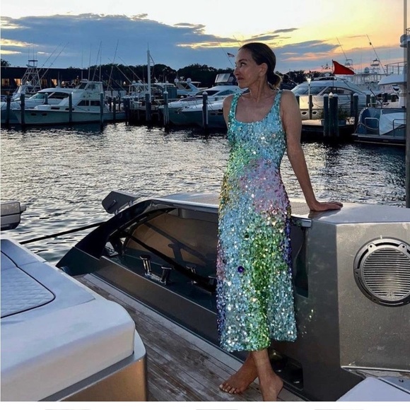 New Cynthia Rowley Prism Sequin Dress - Picture 2 of 11